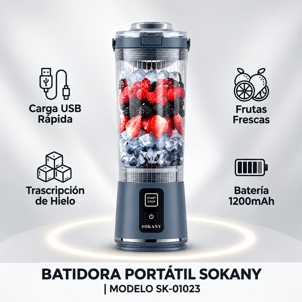 Batidora Portátil SOKANY SK-01023