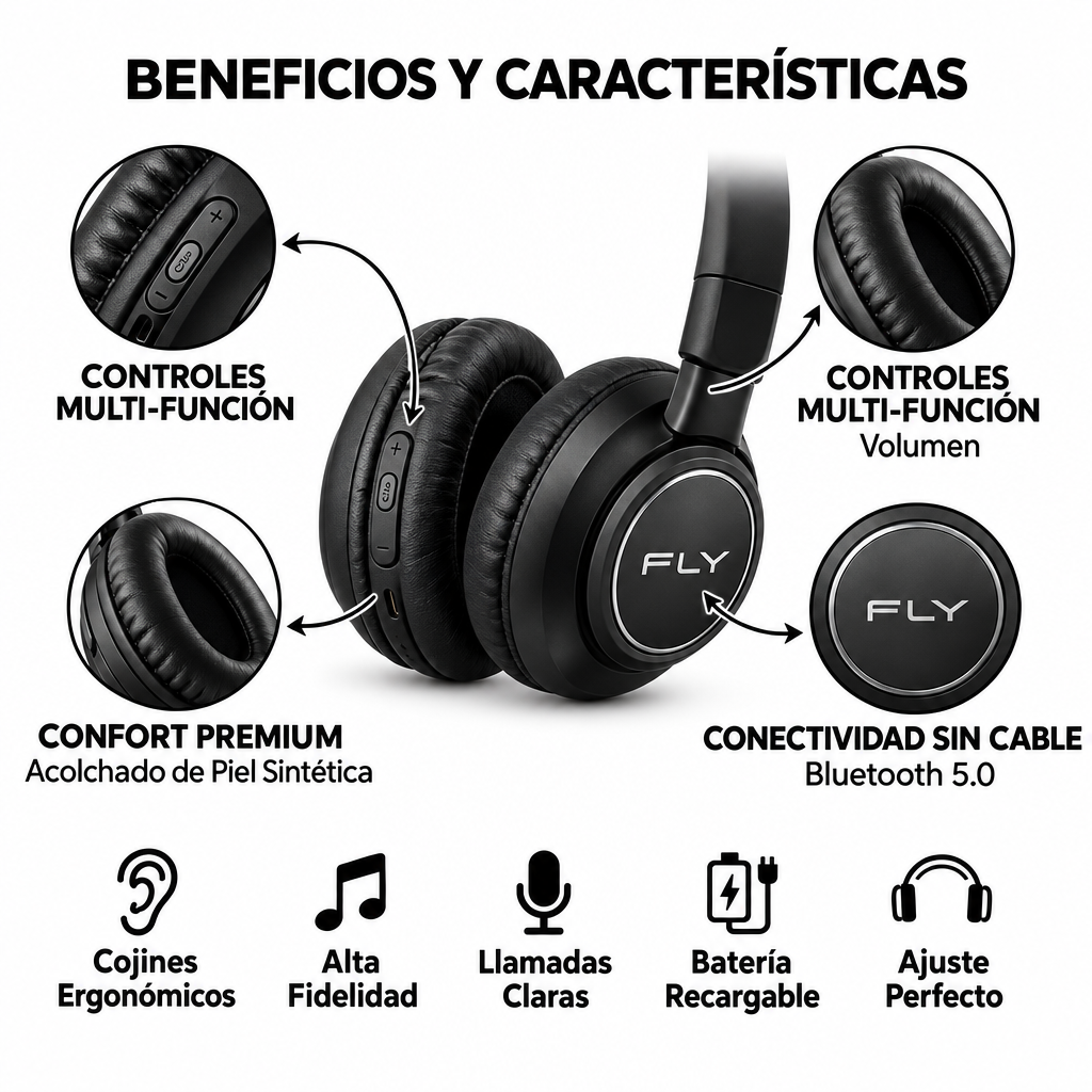 Diadema FLY D-50 - Beneficios y Características