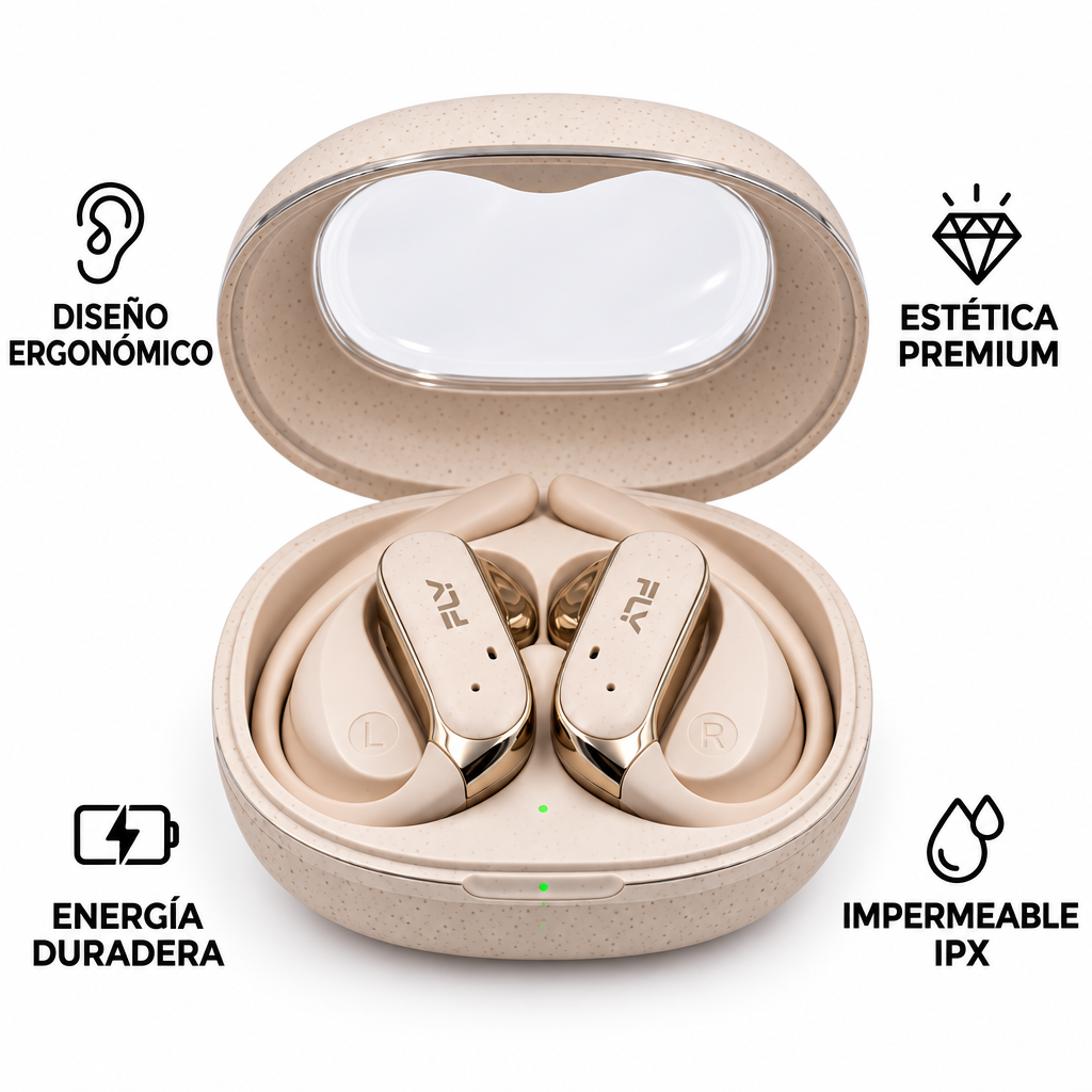 FLY Earbuds Beige - Features