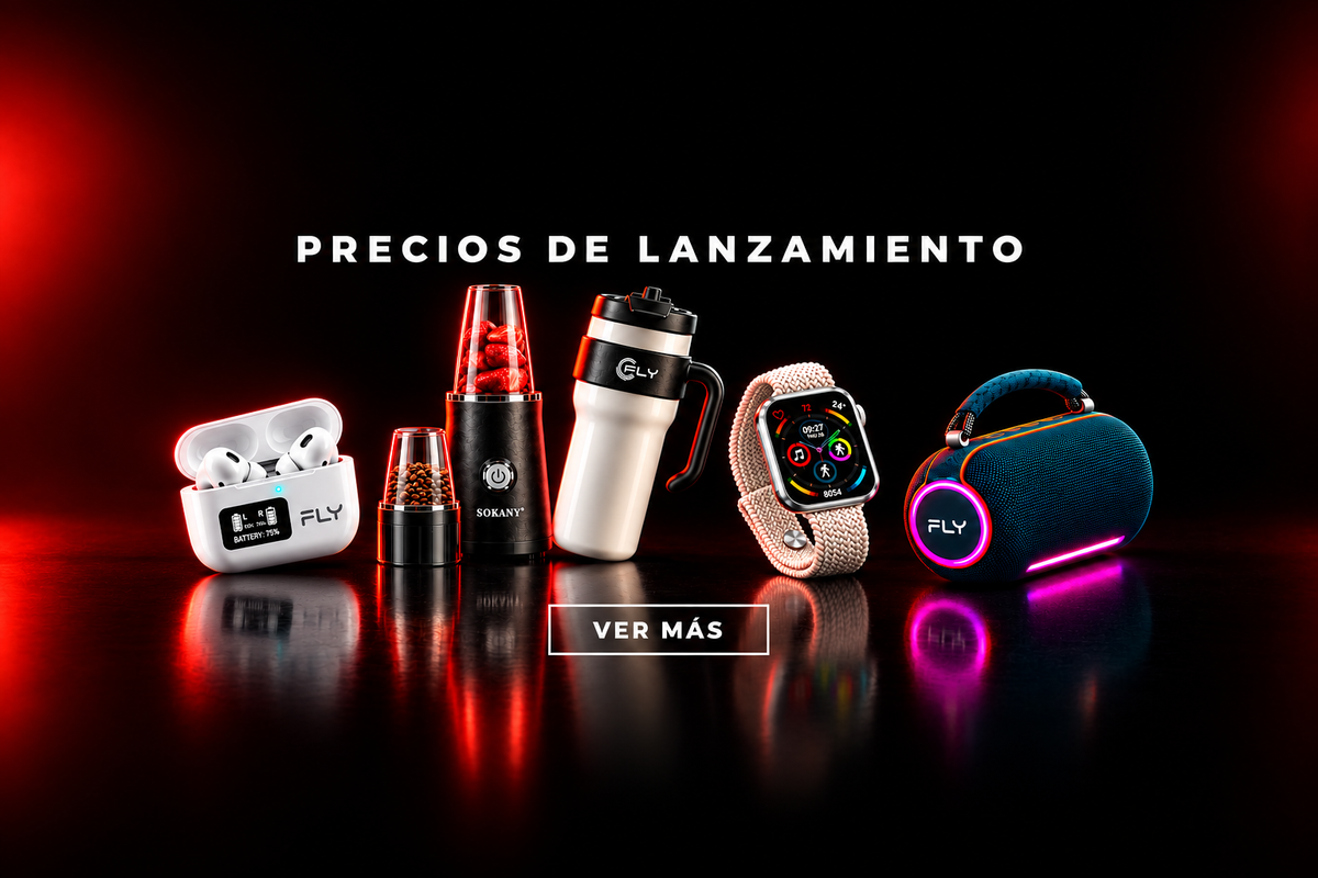 Hero Desktop FLY - Todo Centrado
